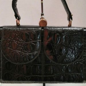 VINTAGE LEATHER TOTE PURSE